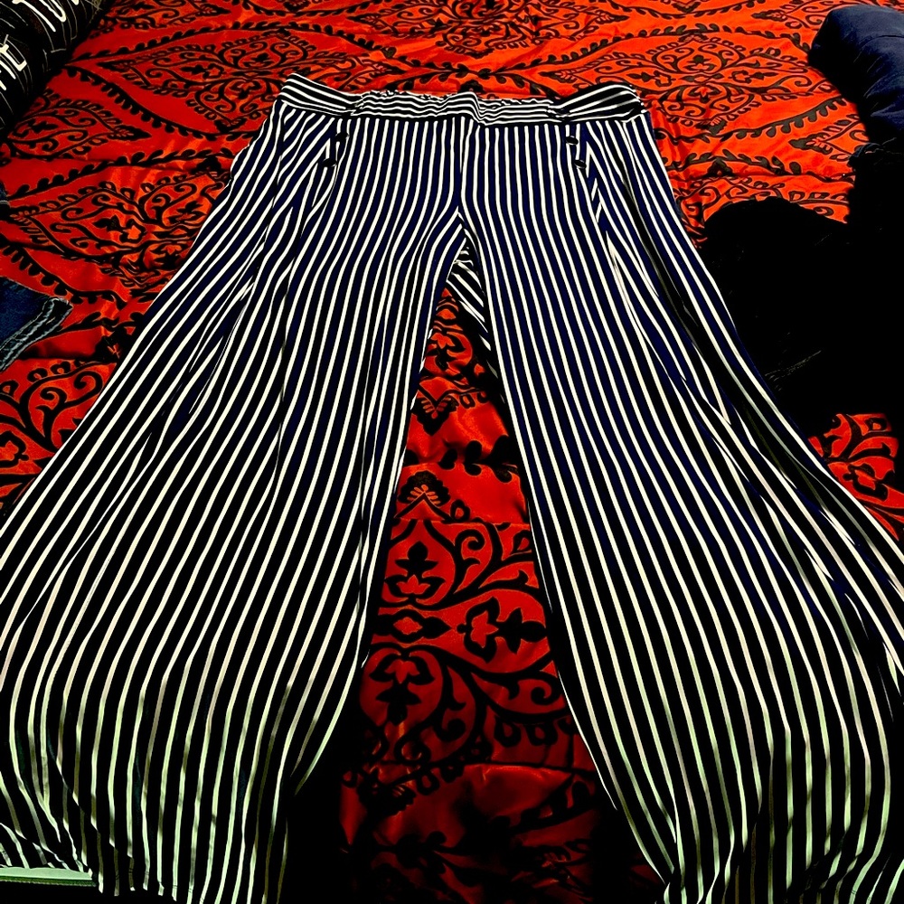 high waisted striped sailor pants